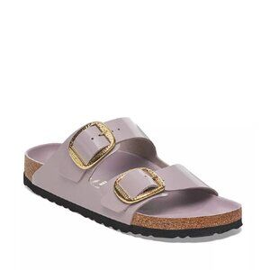 NEW Birkenstock EU 37 Arizona Big Hammered Buckle High Shine Sandal Faded Purple